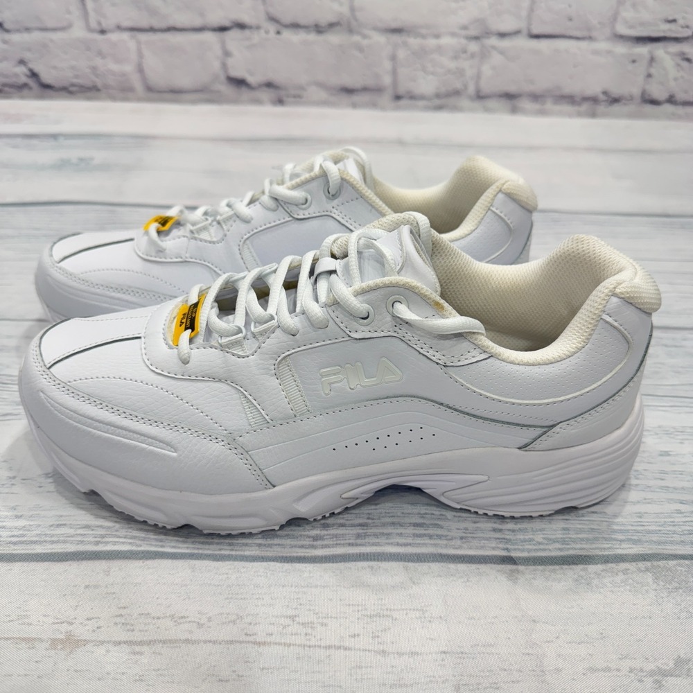 FILA Memory Workshift Shoe Womens US 12W Wide Width Soft Toe Slip Resistant Work